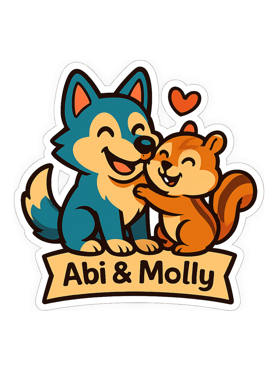 Abi & Molly sticker