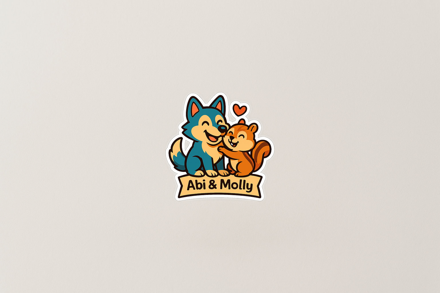 Abi & Molly sticker
